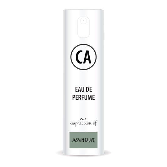 CA Perfume Impression of Jasmin Fauve Unisex Eau De Parfum Floral Scent Long Lasting Unisex Fragrance Travel Size TSA Ready for Day and Night Wear 0.33 Fl Oz 10ml