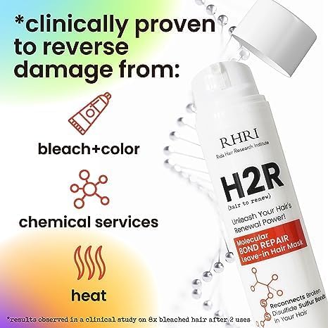 Hair Mask For Damaged Hair | Leave In Hair Mask | Molecular Bonding for Hair Growth, Thinning & Split Ends | Rapid Repair for Damage from Bleach, Chemicals & Heat | Frizz Control Hair Treatment