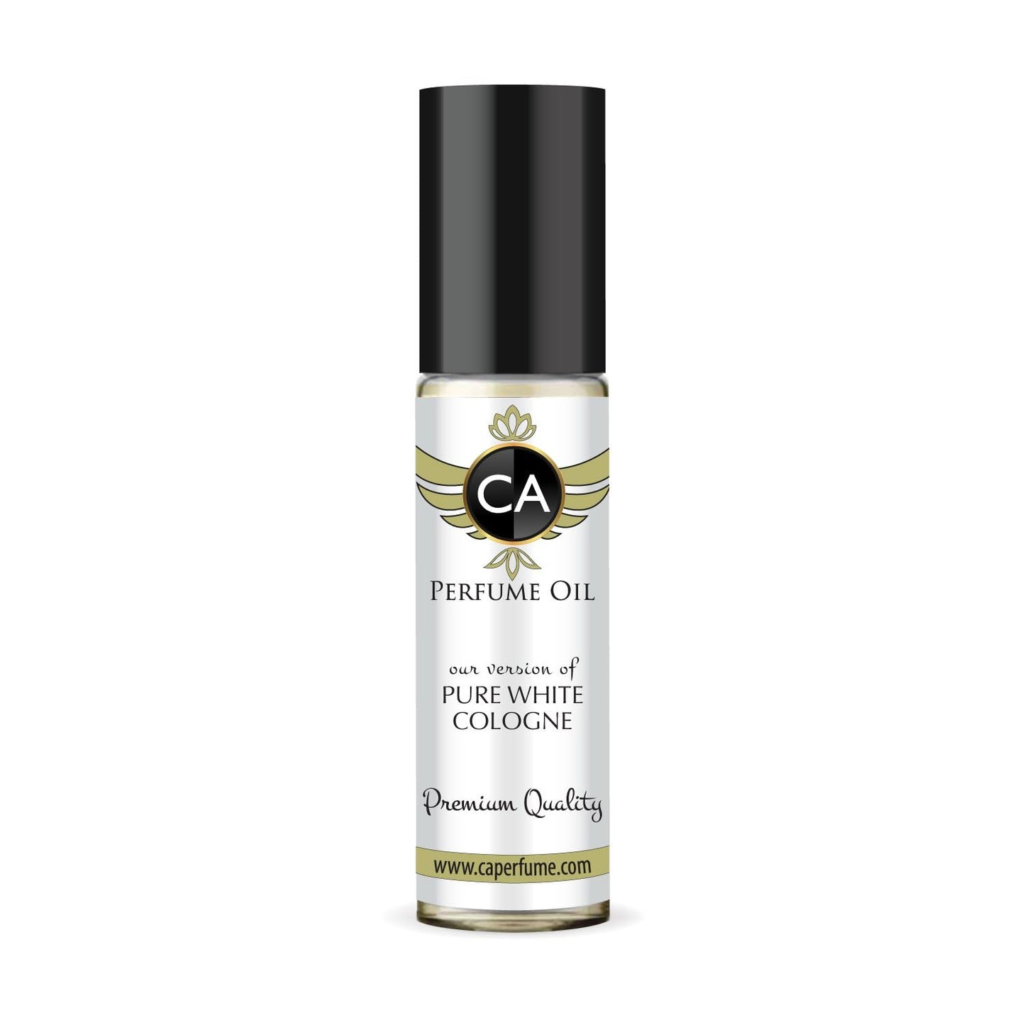 CA Perfume Impression of Pure White Cologne Unisex Fragrance Oil Citrus Aromatic Scent Long Lasting Perfumes for Women & Men Travel Size TSA Ready Mini Parfum Body Oil Roll-on 0.33 Fl Oz 10ml