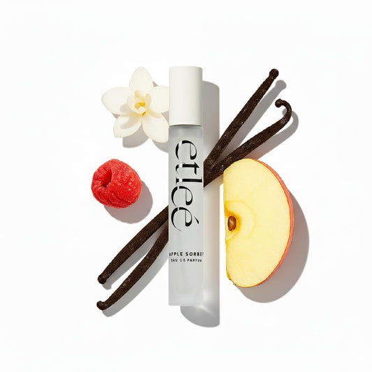 Apple Sorbet Eau de Parfum 0.34oz, Long Lasting Perfume Inspired by Kay Juicy Apple, Fruity Gourmand Notes With Vanilla, Musk, Amber, Jasmine, Rose & Lychee, Luxury Fragrance for Women & Men