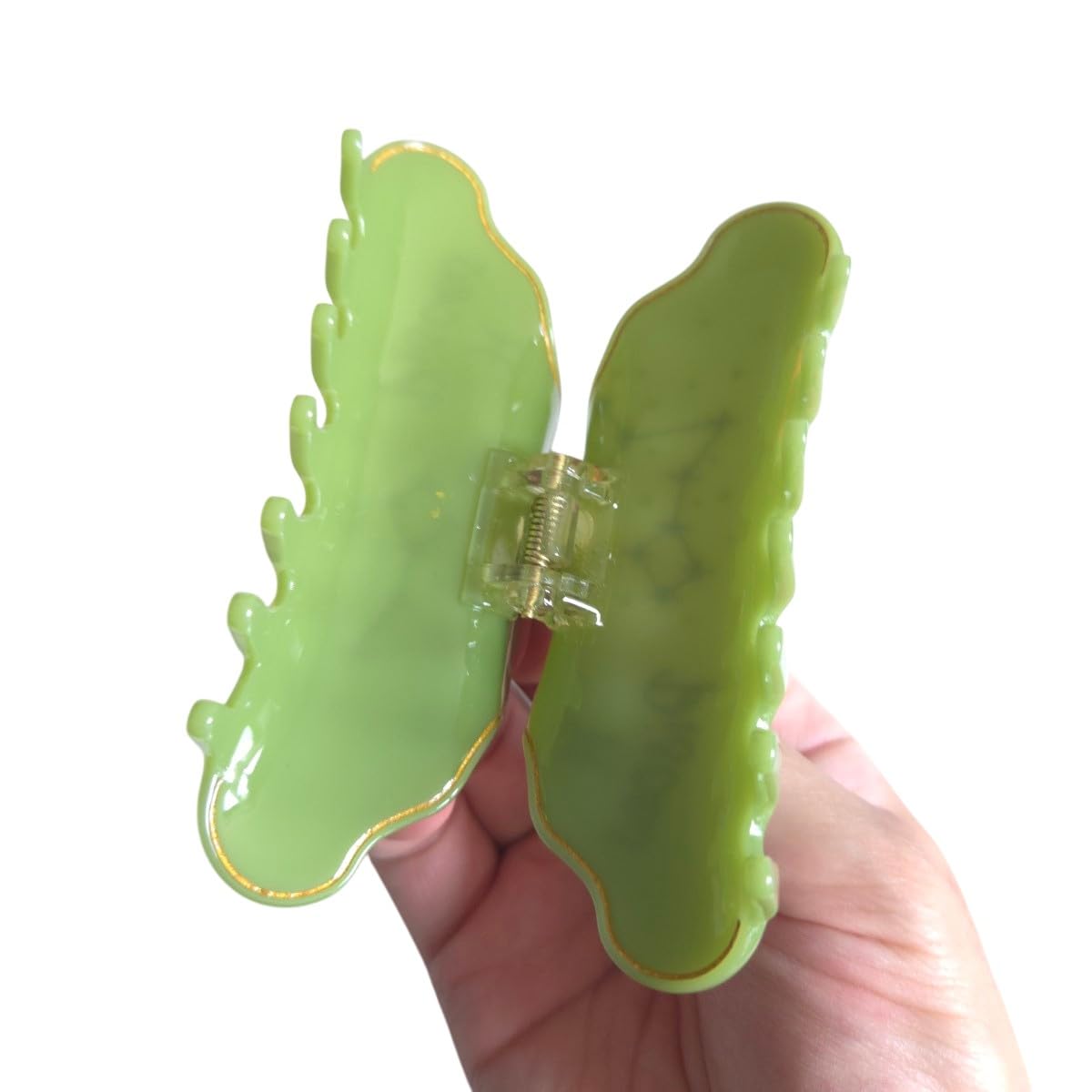 Fantasy Pisces Sign Hair Clips,Novelty Acetate Claw Clip,Zodiac Hair Clips for Women,Green