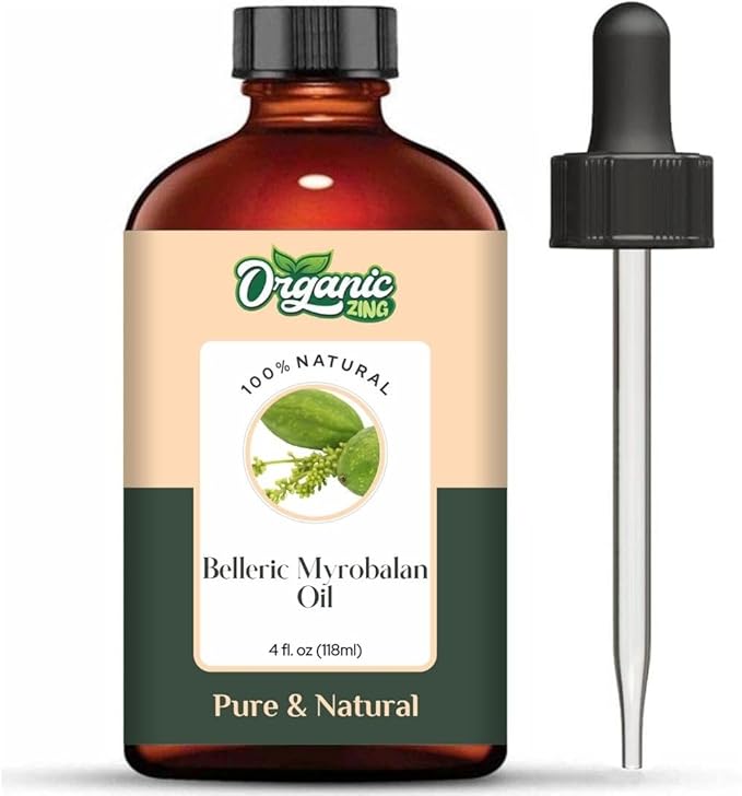 Belleric Myrobalan (Terminalia bellirica) Oil | Pure & Natural Essential Oil for Skincare & Hair Care - 118ml/3.99fl oz