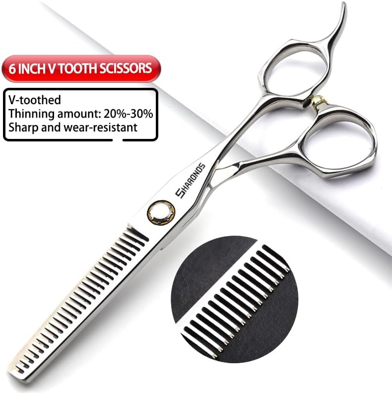 6-inch professional hair clipper set, stainless steel scissors, stable feel