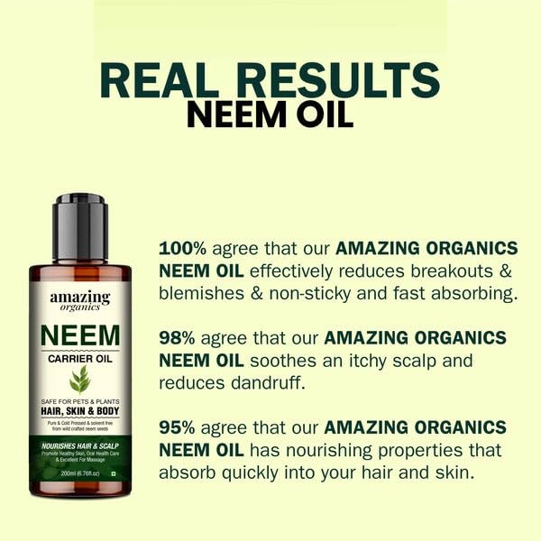 Neem Oil - Natural and Versatile Skincare, Perfect for Plant Care & Skin Nourishment
