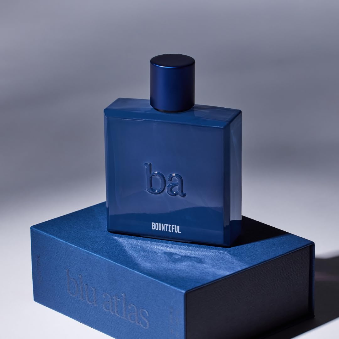 Blu Atlas Bountiful Eau De Parfum for Men- Long-lasting Woody and Floral Cologne With Violet, Oakmoss & Sandalwood, Clean Ingredients- 100 ml Sophisticated Fragrance for Everyday Wear