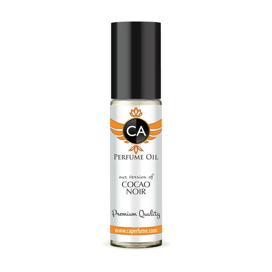 CA Perfume Impression of Cocao Noir for Women Eau De Parfum Amber Woody Scent Long Lasting Perfumes for Women Travel Size TSA Ready for Day and Night Wear 0.33 Fl Oz 10ml