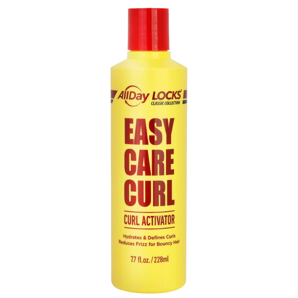 AllDay Locks Classic Easy Care Curl Activator (7.7 oz) | Hydrating & Frizz-Free Curl-Enhancer Milk | Nourish, Replenish & Define Curly Hair | Springy, Flexible Hold | 7.7 oz