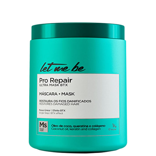 Let Me Be Pro Repair Ultra Mask BTX 1kg / 35.27 oz – Deep Conditioning Hair Mask for Damaged, Dry, Bleached, or Chemically Treated Hair – Intense Nourishment, Shine & Smoothness – Pro Repair