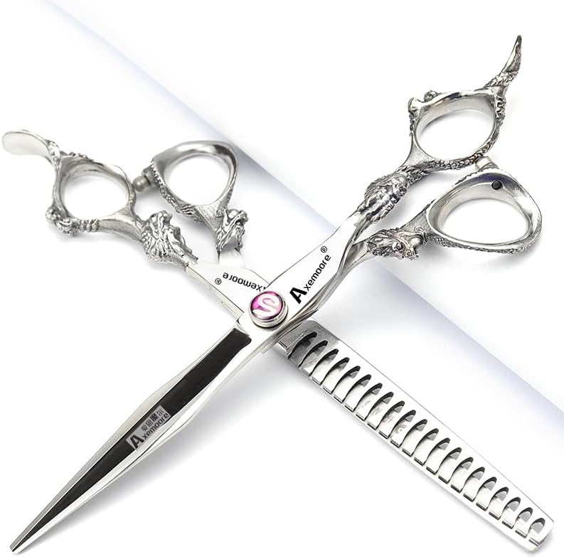 7/7.5/8/9 Inch Salon Professional Hairdressing Scissors Barber Hairstyling Special Tools (7 inch 4pc)
