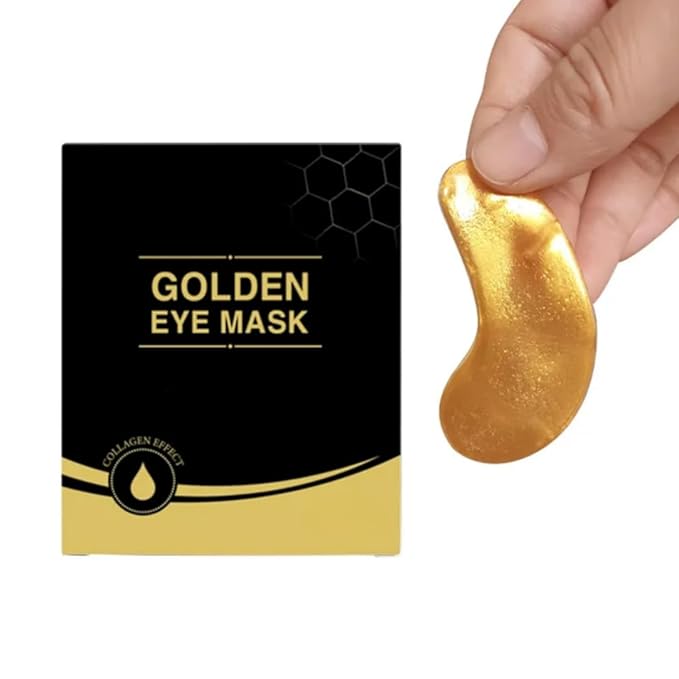 24K Gold Under Eye Patches with Collagen, Deep Hydration & Anti-Aging Treatment pack of 12