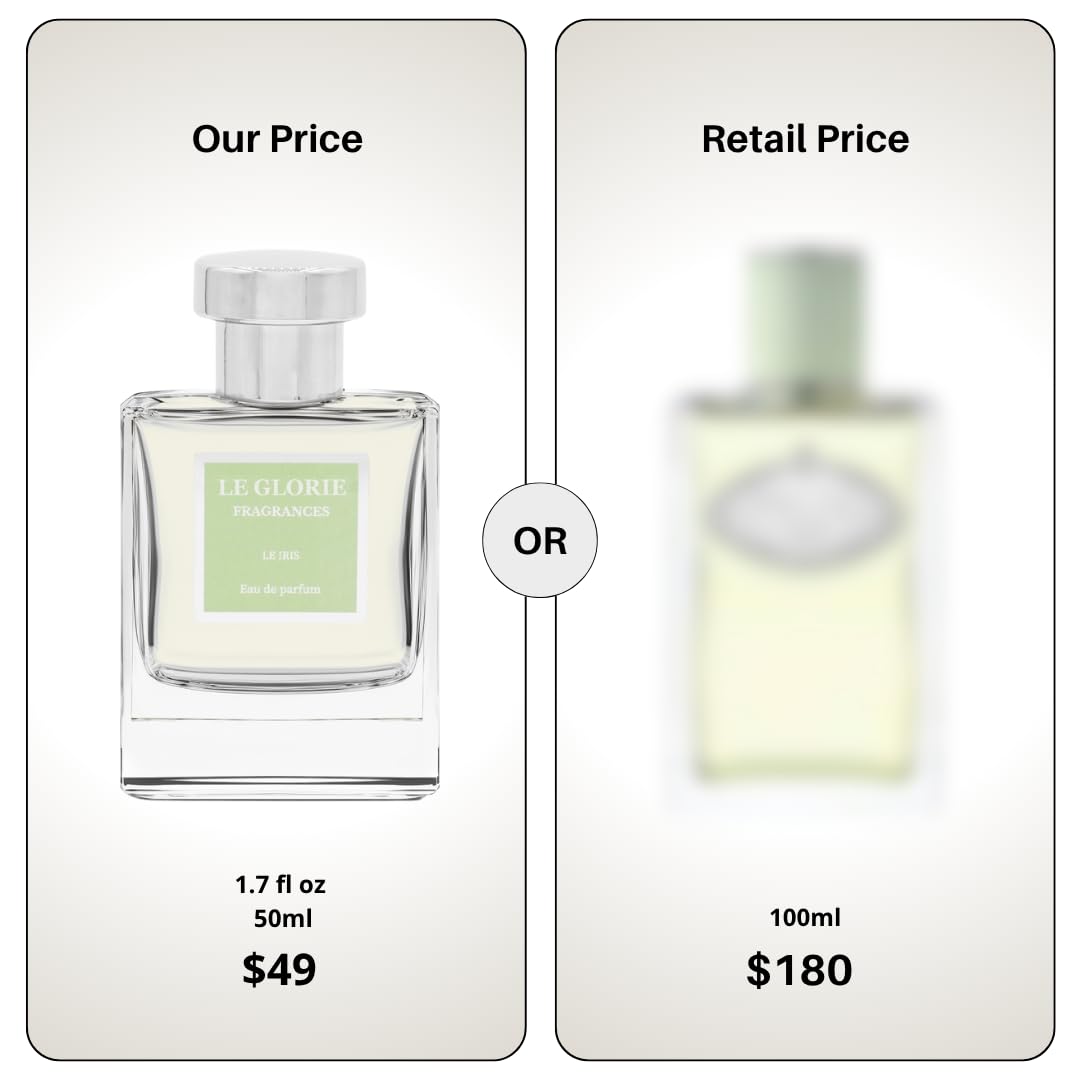 Inspired by Pr.a.D.,A Ir.is, Le Iris EDP, Long Lasting 12-14 Hours Perfume Spray for Women, Unisex, All Skin Types - Cruelty Free - 1.7 fl oz 50ml