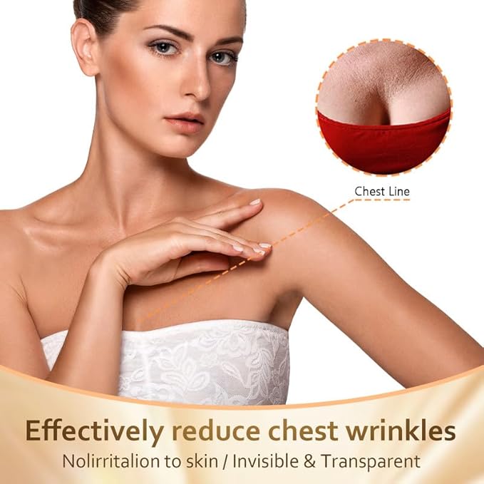 2 PACK - Chest Wrinkle Pads-Decollete Anti Wrinkle Chest Pads - Silicone Patches for Wrinkles - Reusable Wrinkle Pads for Chest 13