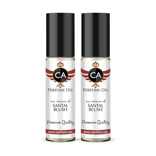 CA Perfume Impression of Sandalwood Dark Intense for Women Eau De Parfum Amber Woody Scent Long Lasting Perfumes for Women Travel Size TSA Ready for Day and Night Wear 0.33 Fl Oz 10ml (Pack of 2)