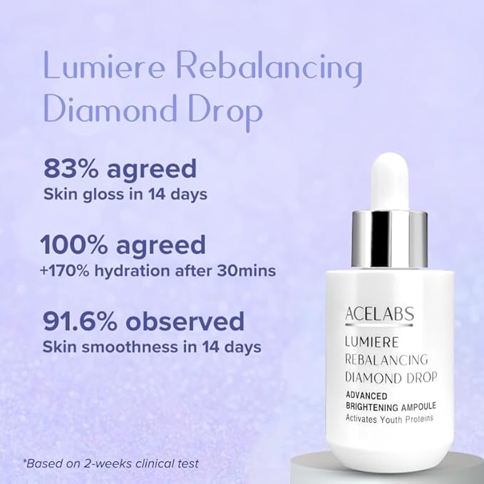 ACELABS Advance Brightening and Anti Aging Serum for Face | Niacinamide, Ceramide, Hyaluronic Acid & Probiotics | Improve Uneven Skin Tone, Hydrates Pore Minimizer for Face & Skin Tightening 1.01oz