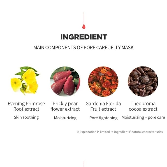 I'M SORRY FOR MY SKIN Jelly Face Mask Korean Skin Care, Hydrating Face Masks Skincare Set, Self Care Items for Glow Beauty, Teacher Appreciation Gifts for Women, Pack of 10 (Dessert Pore Care Mask)