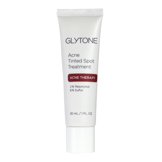 Glytone Acne Tinted Spot Treatment | Acne Cream with 8% Sulfur & 2% Resorcinol | Fast Acting Blemish Spot Treatment for face | Clears Breakout & Unclog Pores | Blemish Concealer | 1 fl oz