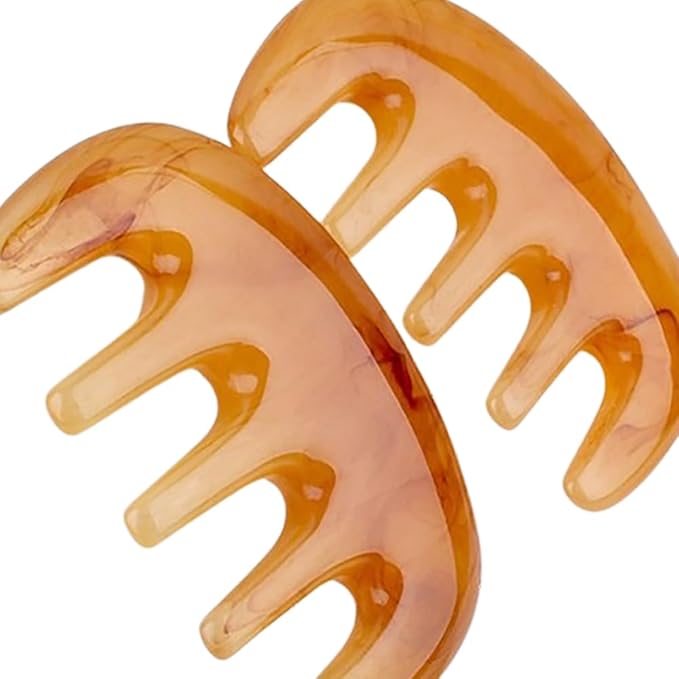 3PCS Wide Tooth Scalp Massage Comb, Body Meridian Comb,Resin Scalp Meridian Massage Combs, Wide Tooth Massage Comb, Handheld Scalp Massage Comb, for Scalp Care