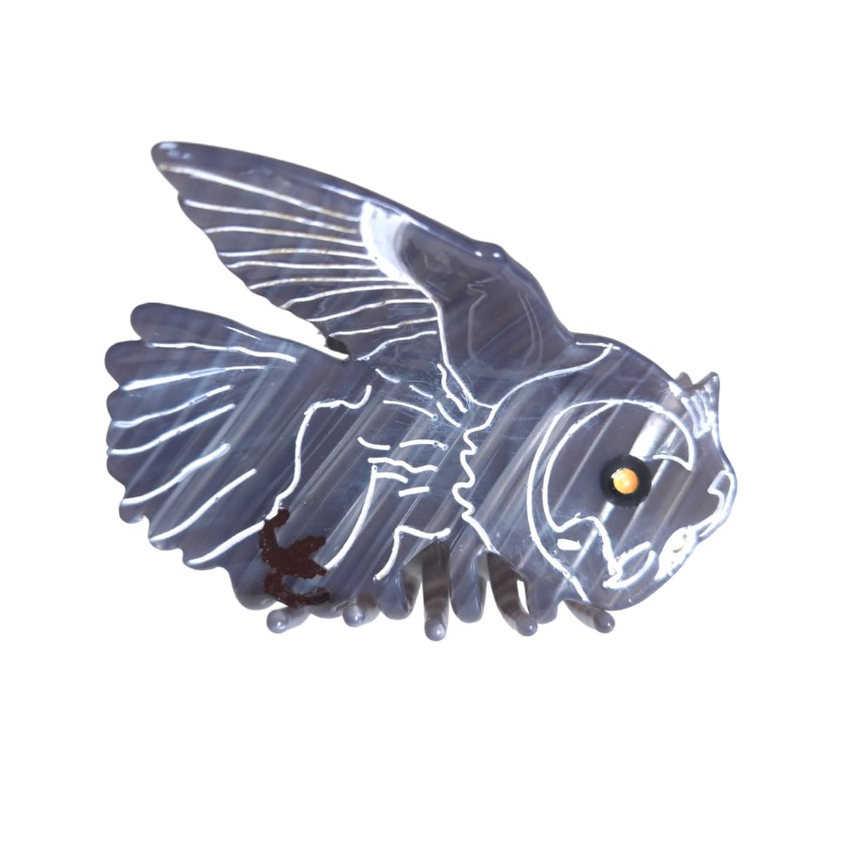 Novelty Owl Hair Clip,Acetate Claw Clips,Small Hair Clips for Women,Funny Hair Clips