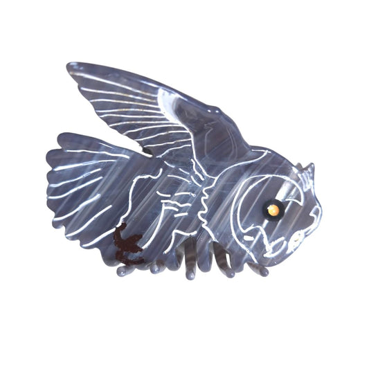 Novelty Owl Hair Clip,Acetate Claw Clips,Small Hair Clips for Women,Funny Hair Clips