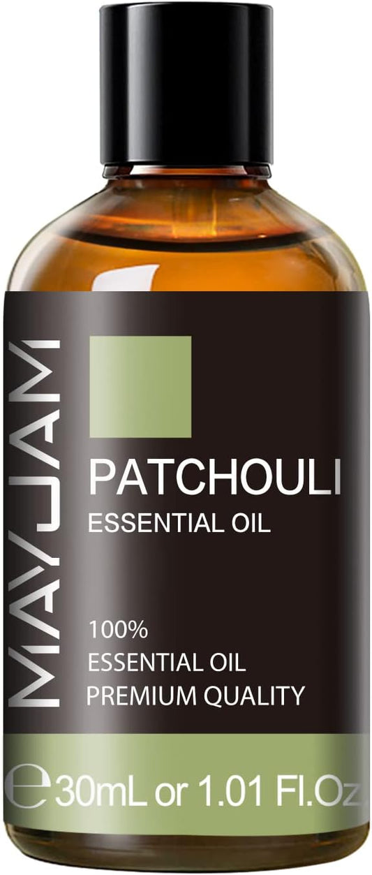 Patchouli Essential Oil, 1.01FL.OZ Essential Oils, Use with Diffuser, During Yoga, Massage, Bath, Patchouli Oil(30ml)