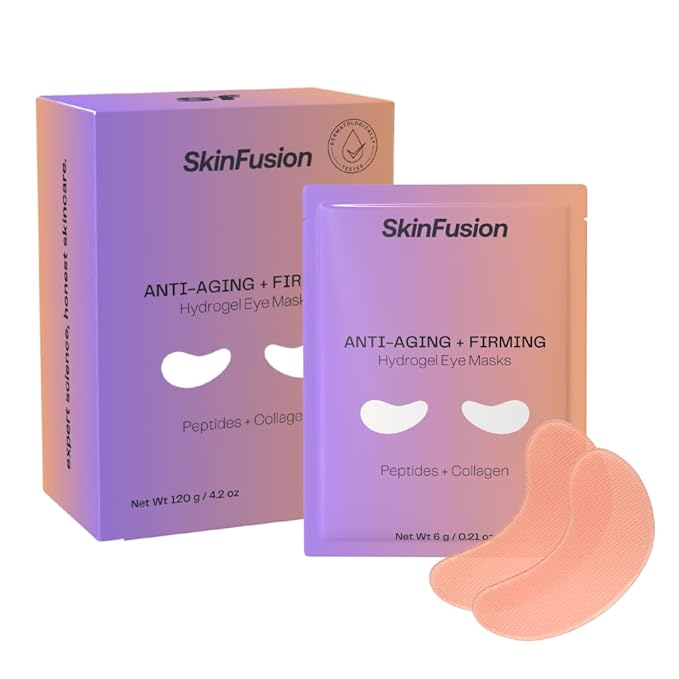 Collagen Under Eye Mask Patches (Anti-Aging + Firming 20 Pairs) with Niacinamide + Peptides - Anti-Aging, Fine Lines, Wrinkles, Dark Circles, Puffy Eyes, Under Eye Bags - Mother's Day Gifts