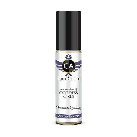 CA Perfume Impression of Goddess Girls for Women Fragrance Oil Amber Floral Scent Long Lasting Perfumes for Women Travel Size TSA Ready Mini Parfum Body Oil Roll-on 0.33 Fl Oz 10ml