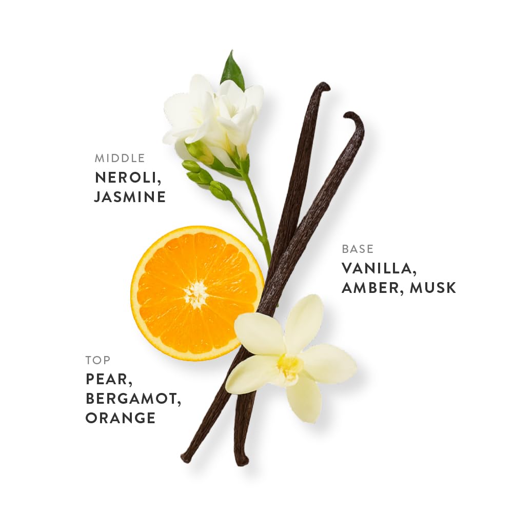 White Flowers Eau de Parfum 0.34oz, Long Lasting Perfume Inspired by Paradoxe, Oriental Fougere Notes With Vanilla, Amber, Musk, Pear, Citrus Bergamot & Orange, Luxury Fragrance for Women & Men