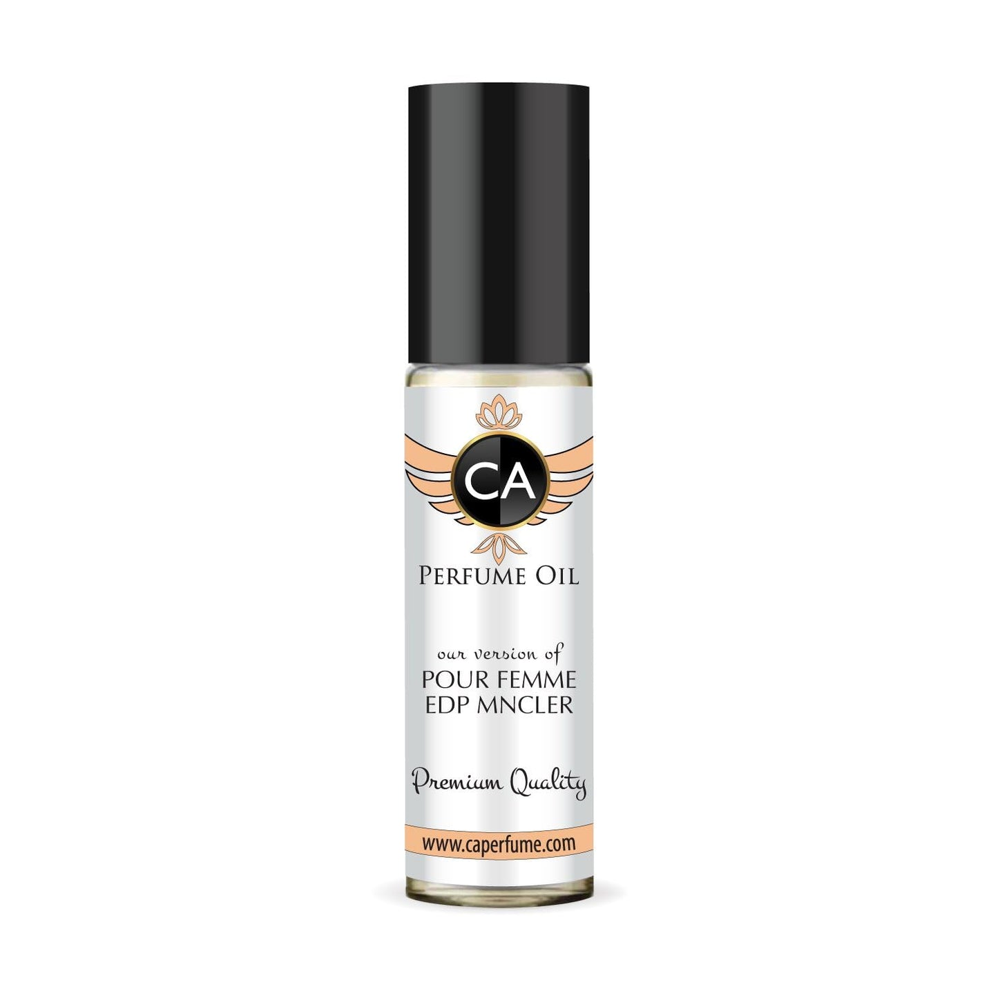 CA Perfume Impression of Pour Femme Edp Mncler for Women Fragrance Oil Floral Woody Musk Scent Long Lasting Perfumes for Women Travel Size TSA Ready Mini Parfum Body Oil Roll-on 0.33 Fl Oz 10ml