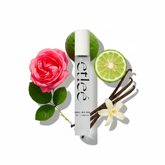 Sparkling Rose Eau de Parfum 0.34oz, Long Lasting Perfume Inspired by Marly Delina, Oriental Floral Notes With Vanilla, Musk, Lychee, Citrus Bergamot & Peony, Luxury Fragrance for Women & Men