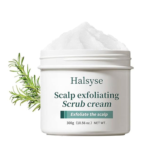 Scalp Exfoliating Scrub, Sea Salt Cleansing Scalp Scrub Shampoo, Relieves Itching, Greasy Or Dry Scalp and Dandruff, Contain A Scalp And Hair Care Massager