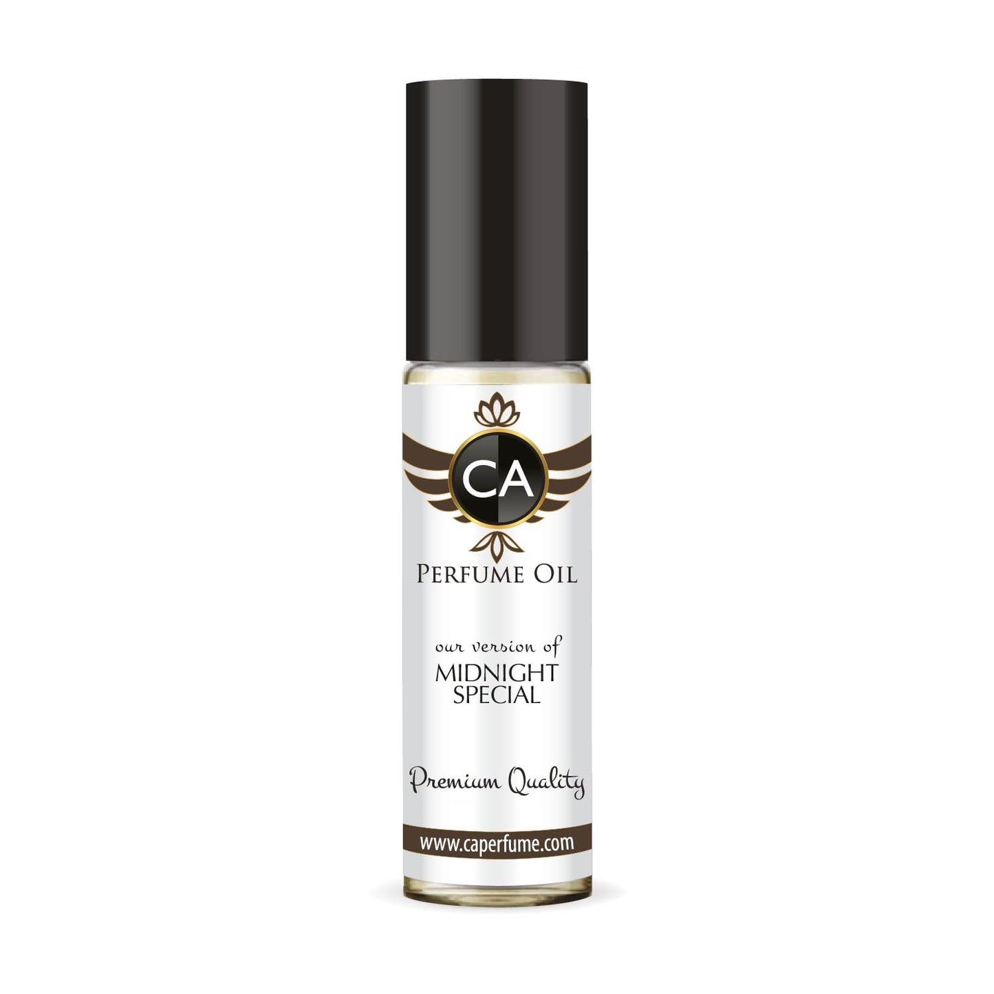 CA Perfume Impression of Midnight Special Unisex Fragrance Oil Amber Woody Scent Long Lasting Perfumes for Women & Men Travel Size TSA Ready Mini Parfum Body Oil Roll-on 0.33 Fl Oz 10ml