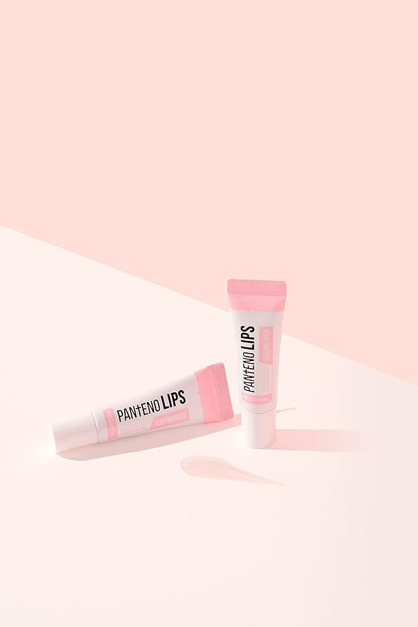 MEDIHEAL Pantenolips Sleeping Mask 2 Pack Light-weighted Colorless Gel Type - Panthenol, Shea Butter, Vitamin E, Berry Extract