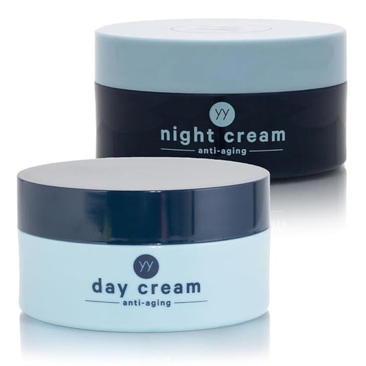 All-in-one | Combines a moisturizer, Toner, and Anti-Aging | Made in The U.S.A. (1 Pack, Day and Night Cream)