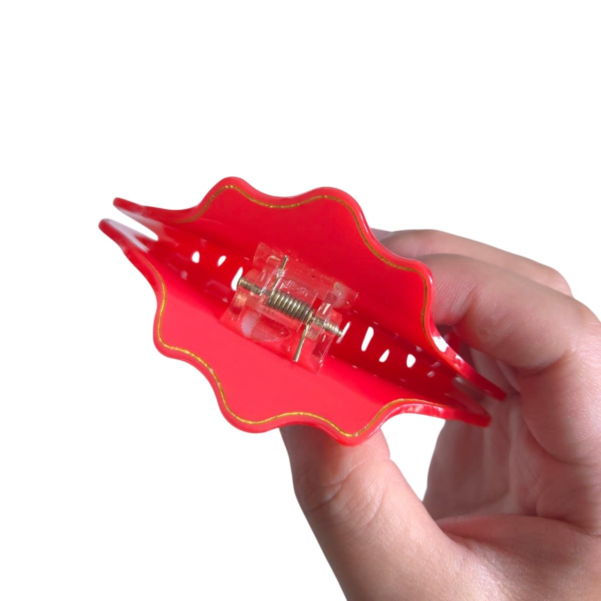 Fantasy Aries Sign Hair Clips,Novelty Acetate Claw Clip,Zodiac Hair Clips for Women,Red