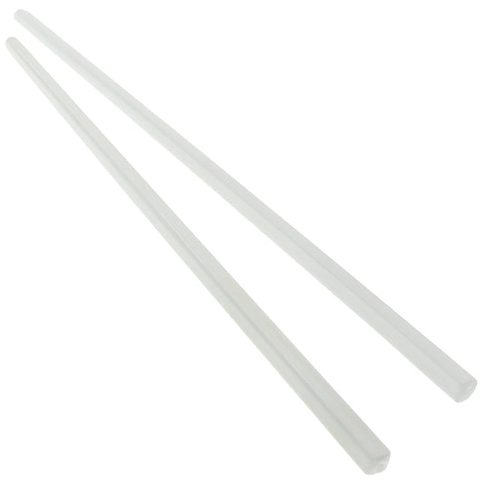 Camila Paris CP3177 French Twist Stick Hair Pin, Set of 2 White, Girls Chopsticks Hair Pins for Girls Spiral Updo Chignon Bun Holder, Styling Hair Accessories for Women, Made in France