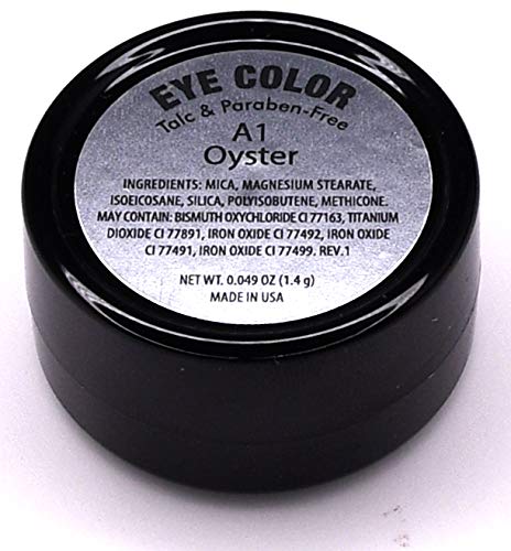 Oyster Off White Nude Naked Cream Color Matte Pressed Powder Single Vegan Eyeshadow; Talc, Paraben & Cruelty Free