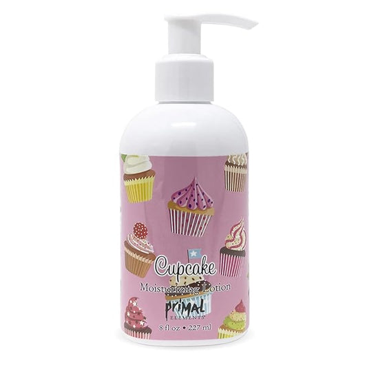 Primal Elements Hand and Body Cream Shea Butter Lotion, 8 Fl Oz (Pack of 1), Cupcake