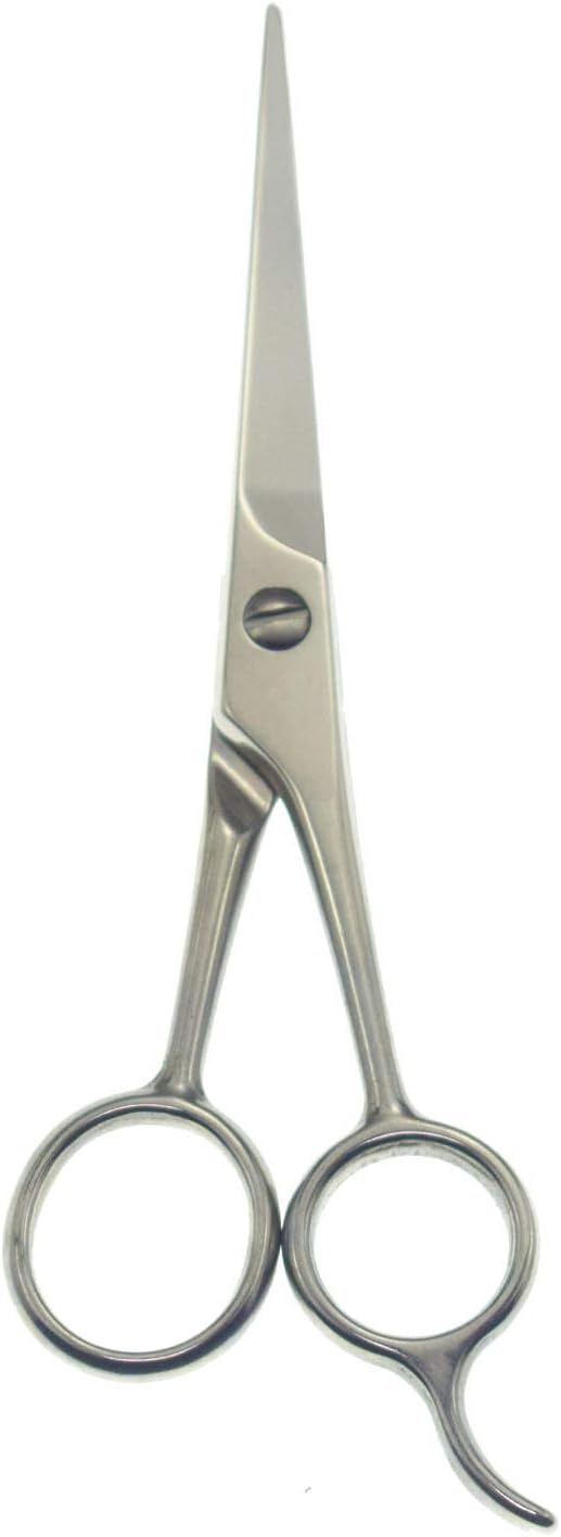 Professional Hair Cutting Scissors Sharp Blades Hair Shears/Barber Scissors/Mustache Scissors Stainless Steel Hair Scissors 7" 6.5" 6" Haircut/Hairdresser For Kids, Men and Women (6 Inch)