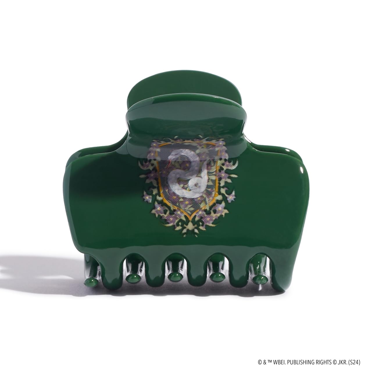 Harry Potter x Kitsch Jumbo Hair Claw - 2.3 Inches Big Hair Clips for Girls and Women | Stylish Accessories for Full Updo and Half Ponytail | Ideal Gifts for Women - Slytherin - 1pc