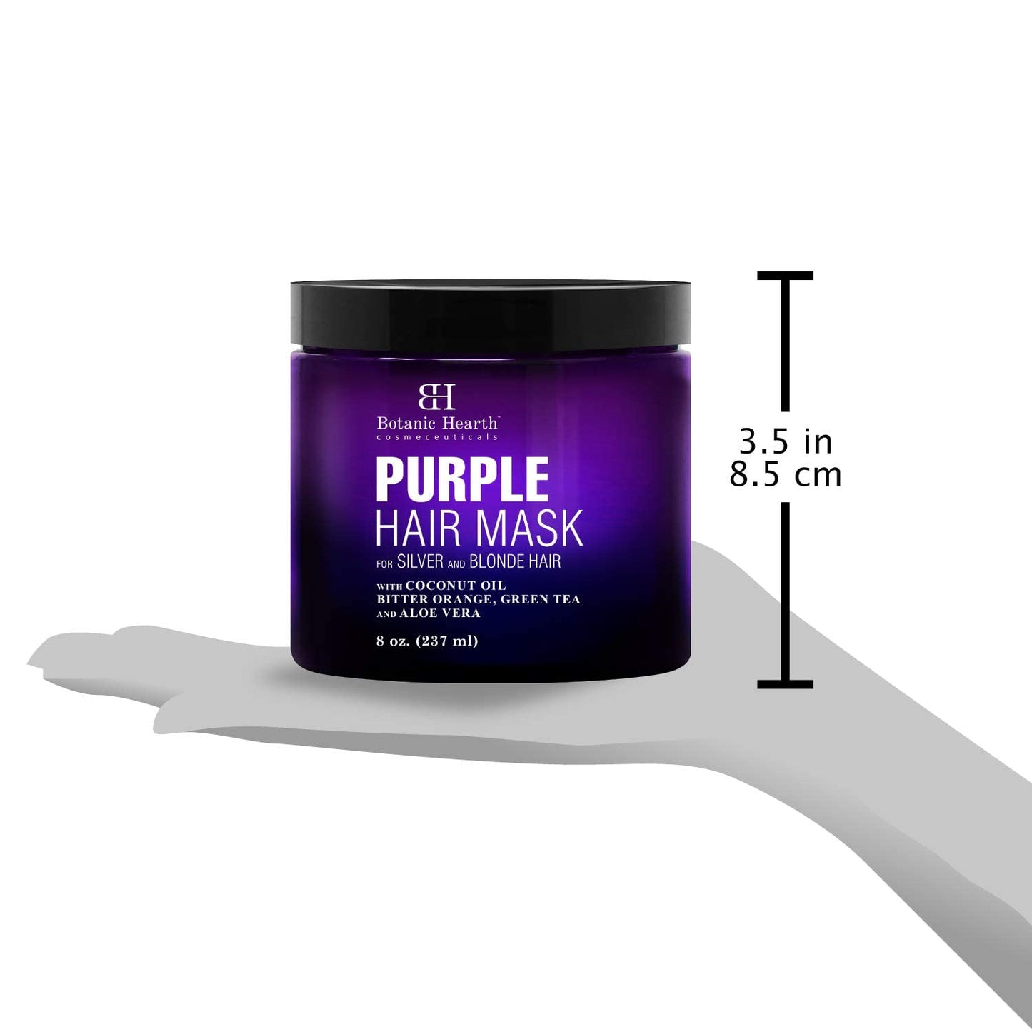 Botanic Hearth Purple Hair Mask | For Blonde, Silver And Gray Hair, Sulfate & Paraben Free | 8 Fl Oz