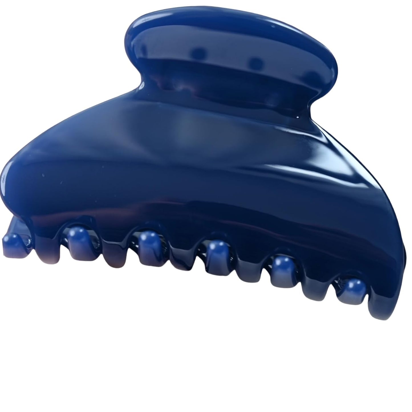 Handmade Celluloid Acetate French Design Barrettes Tortoise Shell Claws Hair Claw Luxury Fashion Accessories Hair Clip for Women (dark blue)