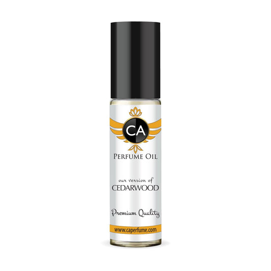CA Perfume Originals Cedarwood Unisex Fragrance Oil Woody Scent Long Lasting Perfumes for Women & Men Travel Size TSA Ready Mini Parfum Body Oil Roll-on 0.33 Fl Oz 10ml