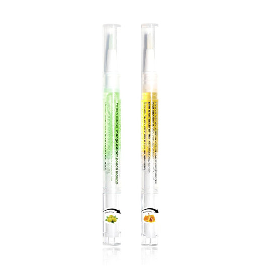 2pcs Cuticle Oil Pen Nourishing for Nails Hydrating Nail Cuticle Oil Pen and Cuticles Moisturizing Nail Care Products (Honey and Olive)