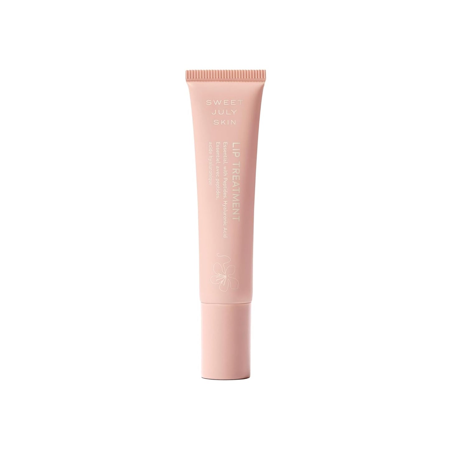 SWEET JULY SKIN Lip Treatment - Hydrating & Plumping Lip Balm with a Lip Peptide and Antioxidant Fruit Oils, Smooths & Softens, Vegan, Clean, 0.5 oz (Essential)