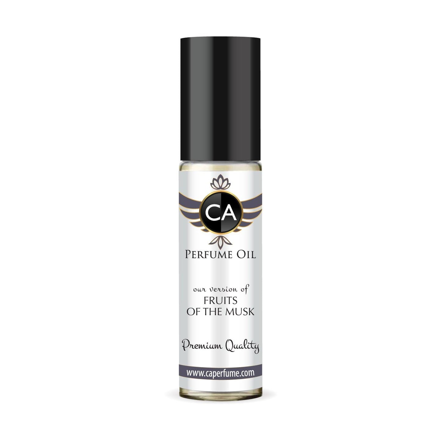 CA Perfume Impression of Fruits Of The Musk Unisex Fragrance Oil Floral Fruity Scent Long Lasting Perfumes for Women & Men Travel Size TSA Ready Mini Parfum Body Oil Roll-on 0.33 Fl Oz 10ml