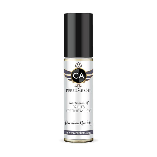 CA Perfume Impression of Fruits Of The Musk Unisex Fragrance Oil Floral Fruity Scent Long Lasting Perfumes for Women & Men Travel Size TSA Ready Mini Parfum Body Oil Roll-on 0.33 Fl Oz 10ml