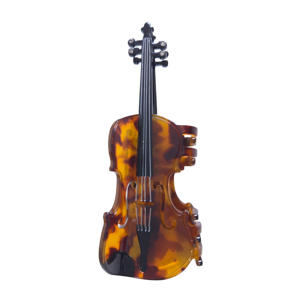 Funny Violin Hair Clip,Novelty Acetate Claw Clips,Music Instrument Hair Clips for Women,Caramel
