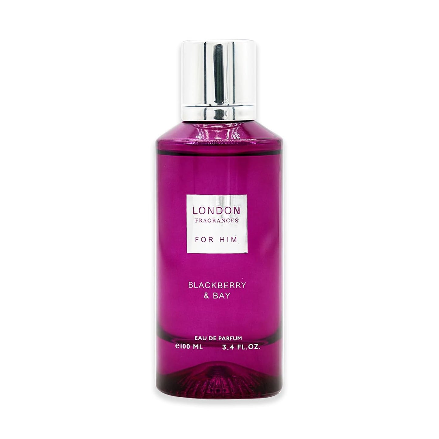 London Fragrances - Blackberry and Bay - Musk, Sandalwood Cologne for Men - Long Lasting Perfume for Men - Fresh Eau de Parfum - 3.4 oz