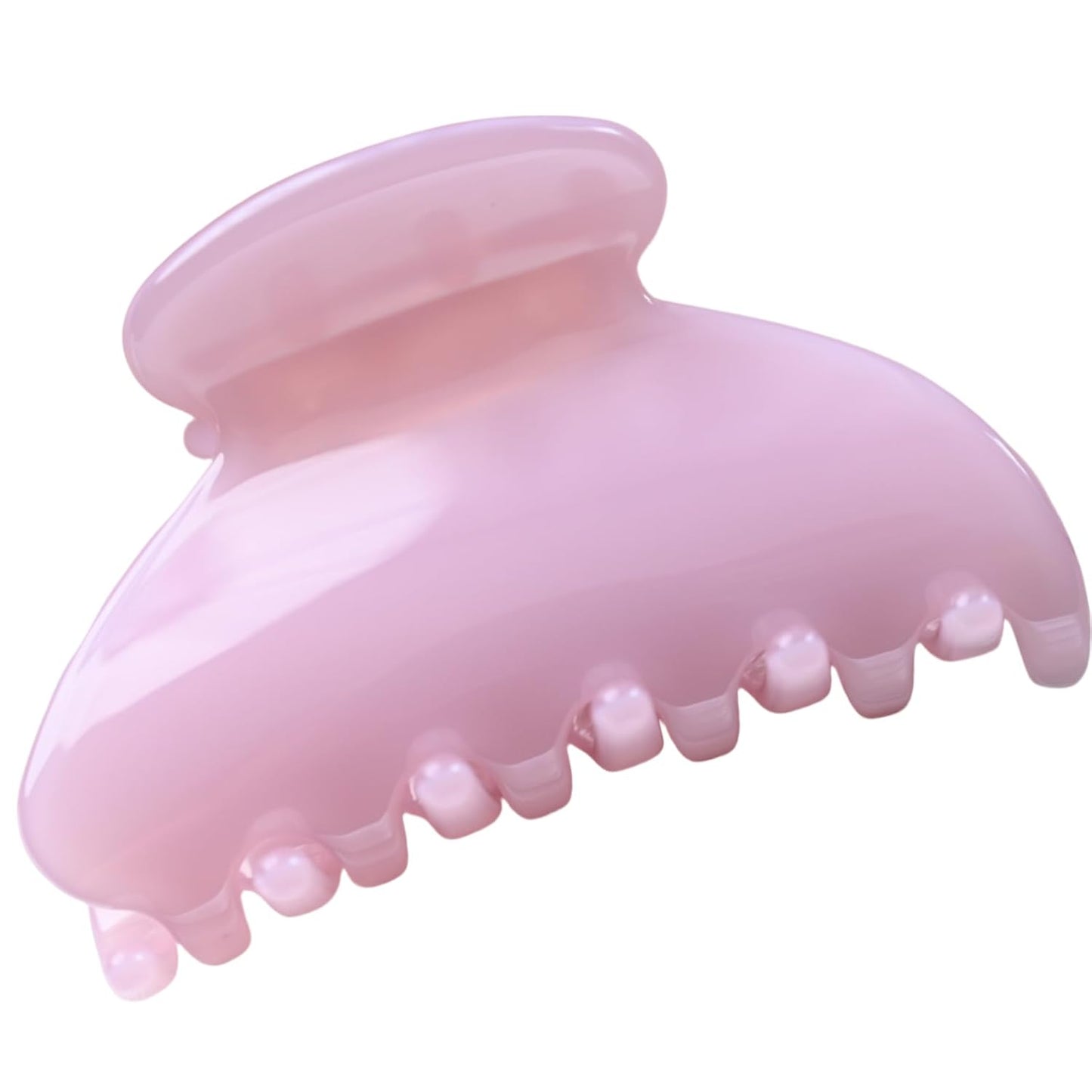 Handmade Celluloid Acetate French Design Barrettes Tortoise Shell Claws Hair Claw Luxury Fashion Accessories Hair Clip for Women (light pink)