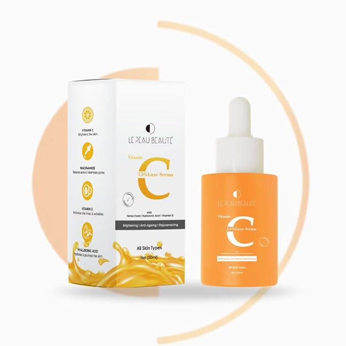 Vitamin C 15% Brightening Serum – Anti-Aging Treatment with Niacinamide, Vitamin E, and Hyaluronic Acid for Dark Spots, Fine Lines, and Skin Repair. Hydrating Serum for Radiant Skin